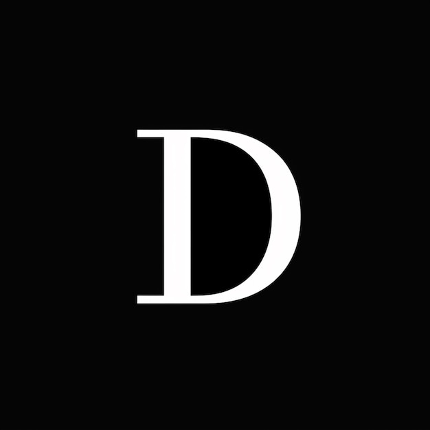 minimalistic letter d logo brand