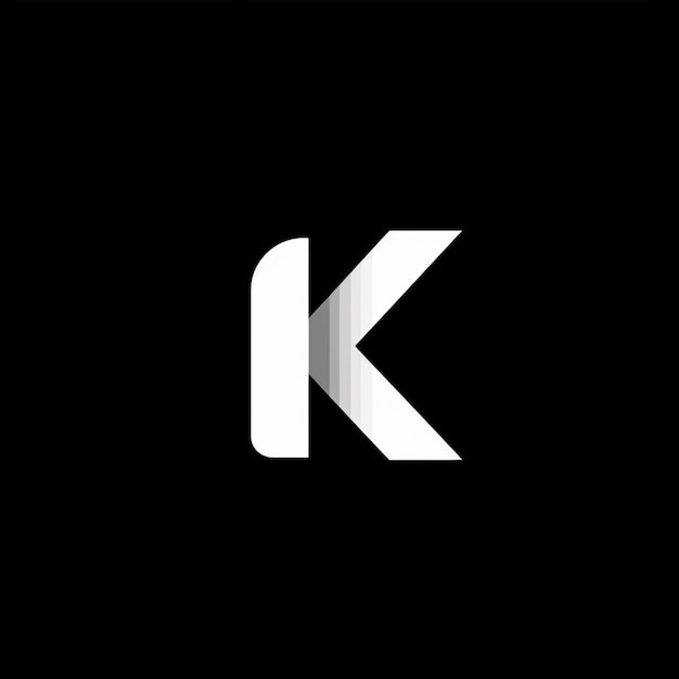 ミニマリスト 文字 K ロゴブランド