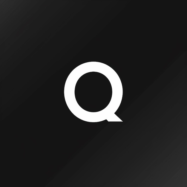 minimalistic letter q logo brand