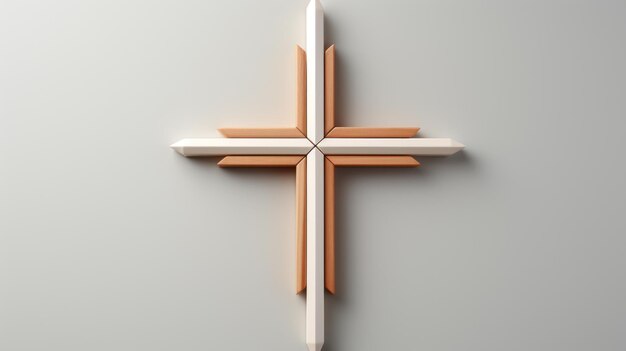 minimalistic modernist cross design ai generated