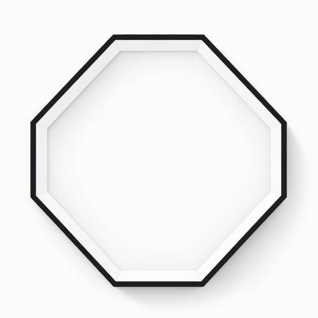 Minimalistic Octagon Vector Stock Photos On White Background