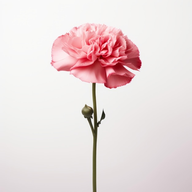 Minimalistic Pink Carnation A Beautiful Ornate Still Life