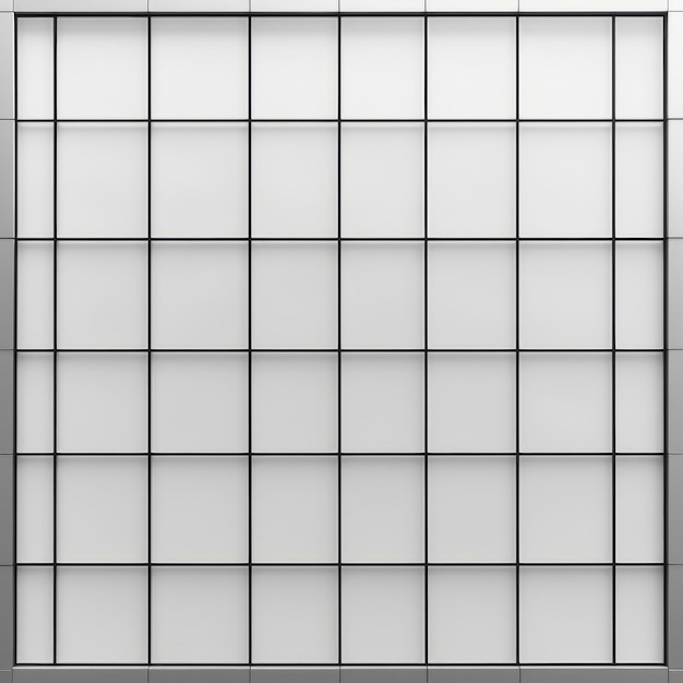 Foto muro a cortina in acciaio inossidabile minimalista con griglia che mostra piccoli quadrati