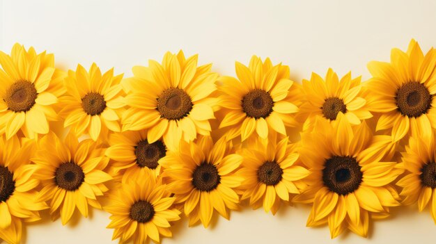 Minimalistic Sunflowers A Superb and Clean Image AI Generated