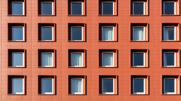 큐빅 Windows AI가 생성된 건물의 미니멀리즘하고 깨끗한 이미지