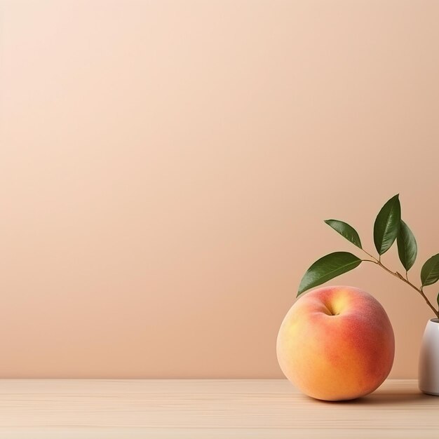 Minimalistic warm peach background