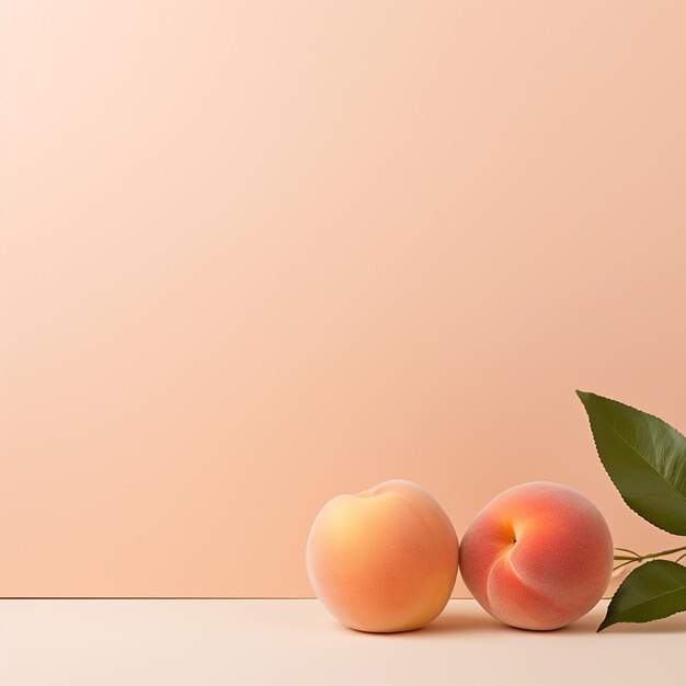 Photo minimalistic warm peach background