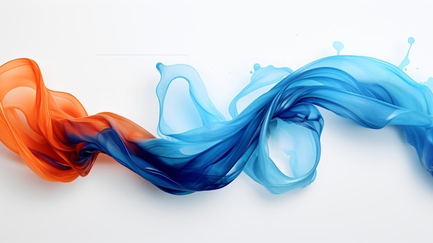 Photo minimalistic watercolor abstract 3d fluid web banner background