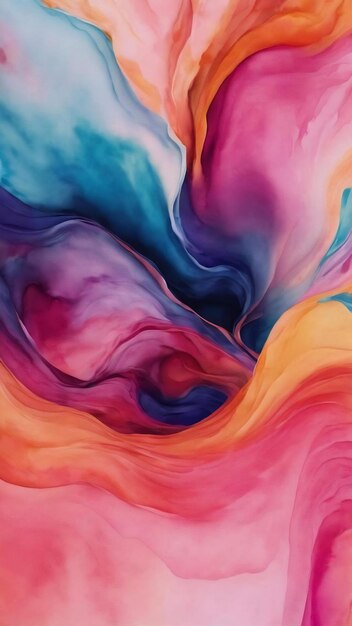 Minimalistic watercolor abstract 3d fluid web banner background