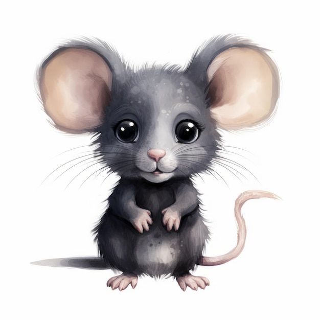 Minimalistic Whimsical Clipart Drawings Of Mouse