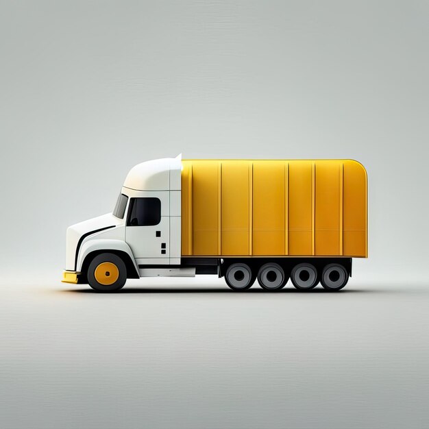 Minimalistisch design van de vrachtwagen