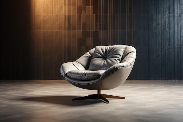 Minimalistisch esthetisch comfortabele draaifauteuil discreet exclusief minimalistisch Generatieve AI