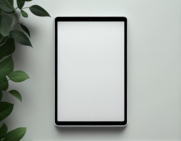 Minimalistisch leeg iPad-tabletmodel gemaakt met generatieve AI