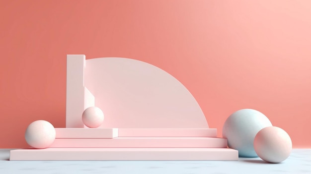 Minimalistisch ontwerp voor het productpodium