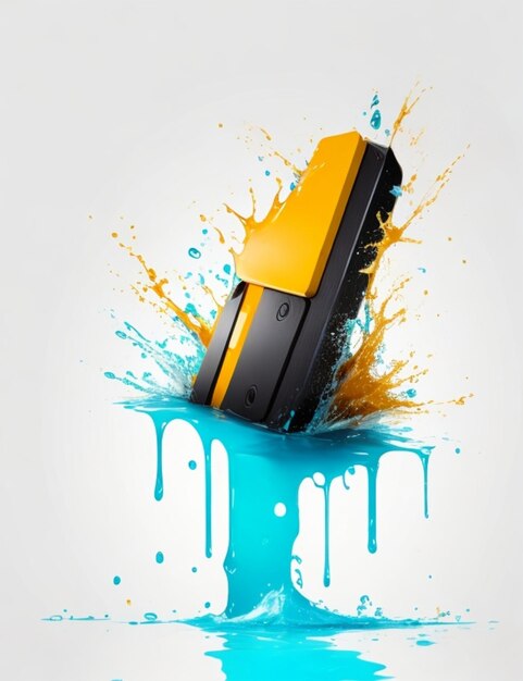 minimalistisch splash-effect Android-pictogrambehang