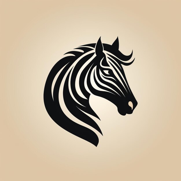 Foto minimalistisch zebra logo design