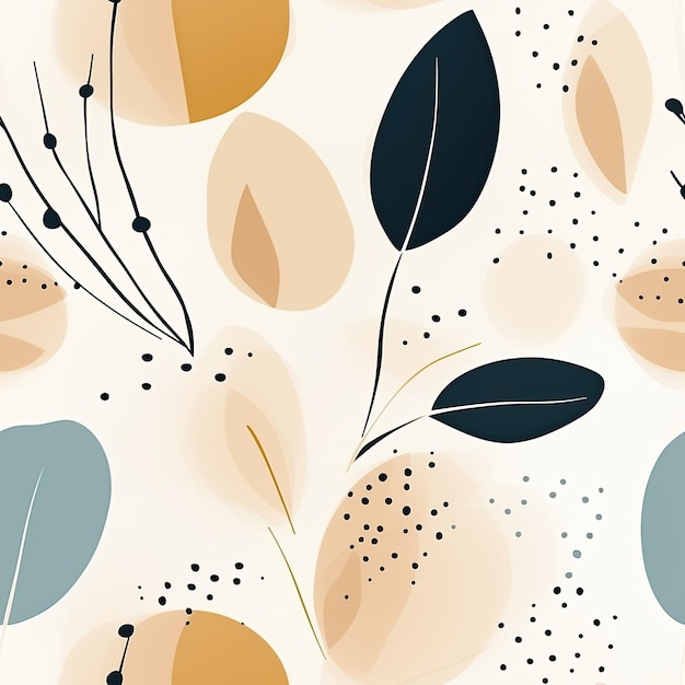 minimalistische abstracte vormen die lijken op papieren uittreksels van bladeren