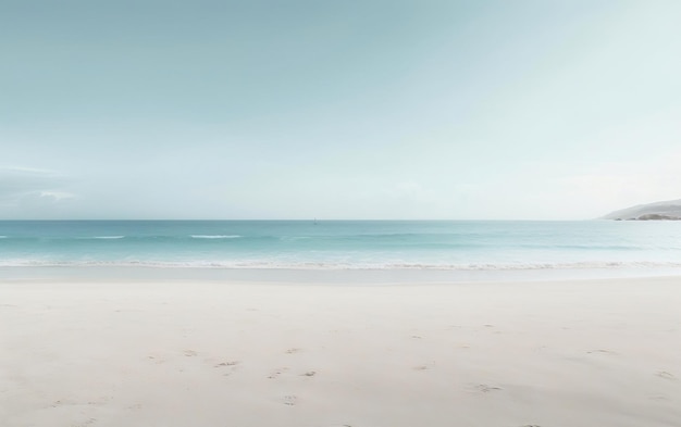 Minimalistische Beach Serenity Generatieve AI