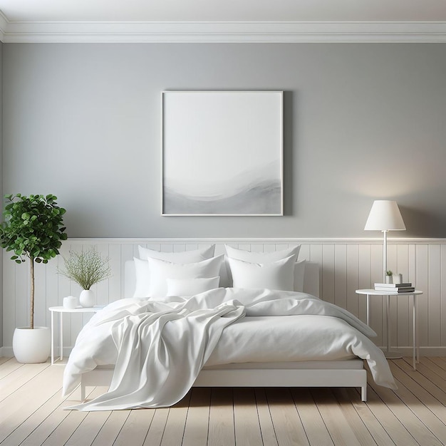 Foto minimalistische blanke woning