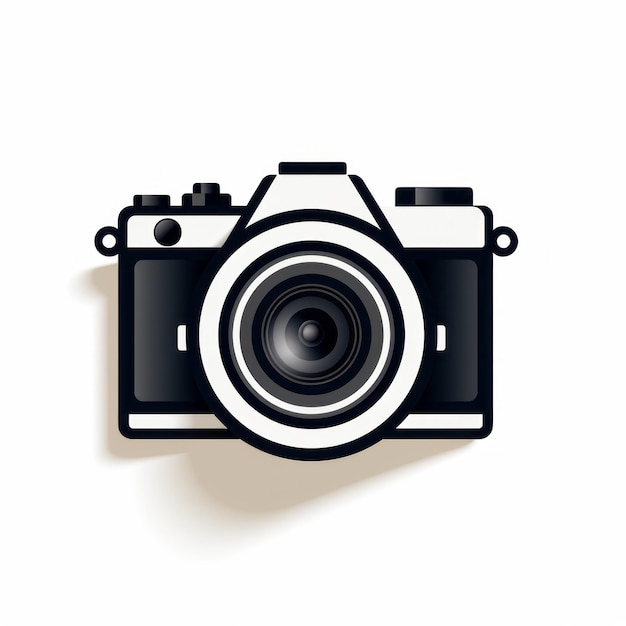 Minimalistische camera-illustratie