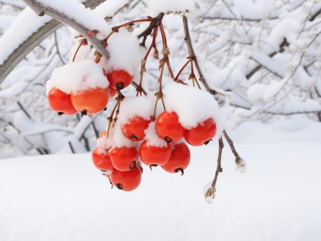 Minimalistische compositie van het winterlandschap