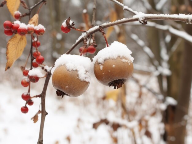 Minimalistische compositie van het winterlandschap