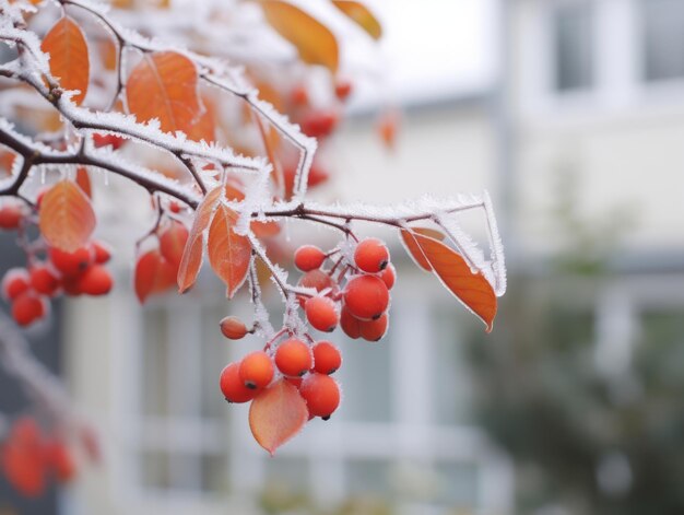 Minimalistische compositie van het winterlandschap