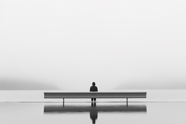 Foto minimalistische compositie witte achtergrondfoto voor creatieve projecten