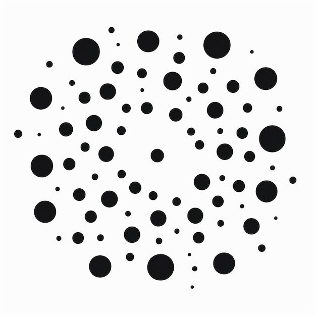 Foto minimalistische dots design precisionisme invloed en stenciled iconografie