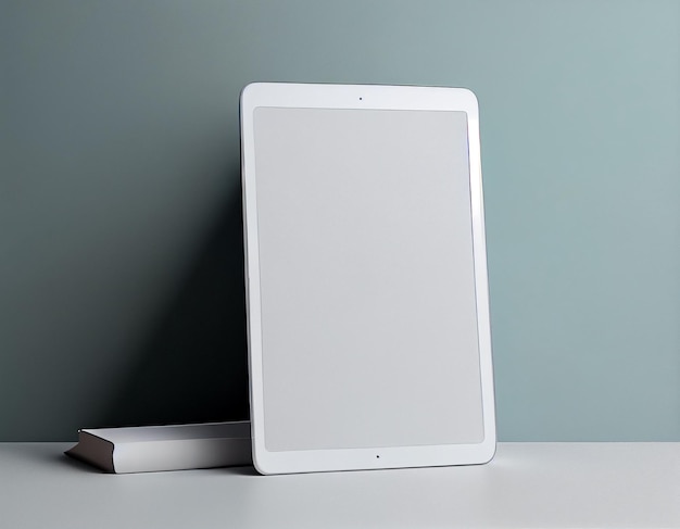 Minimalistische lege iPad-tabletmodelscène gemaakt met generatieve AI