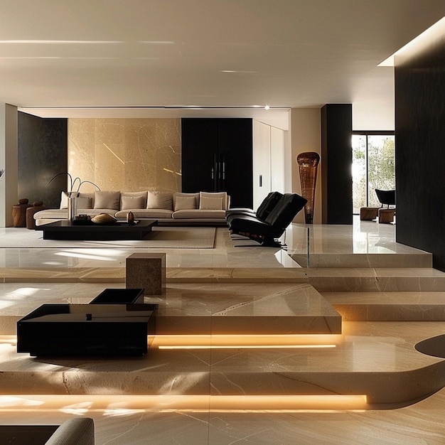 Minimalistische Marvel Sleek en stijlvol Living Room Escape