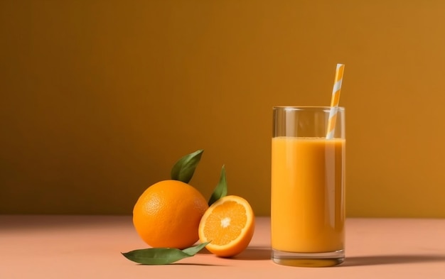 Minimalistische Orange Smoothie omarmen Generatieve AI