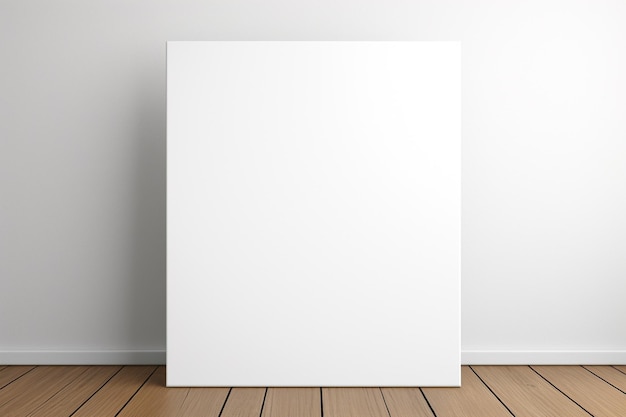 Foto minimalistische poster frame mockup gemaakt met generative ai