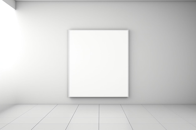 Minimalistische Poster Frame Mockup Indoor gemaakt met Generative AI