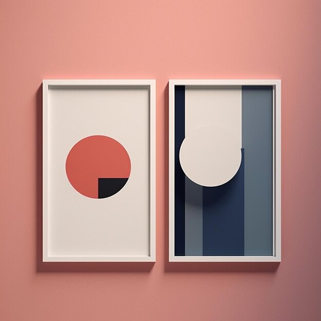 Foto minimalistische schilderkunst