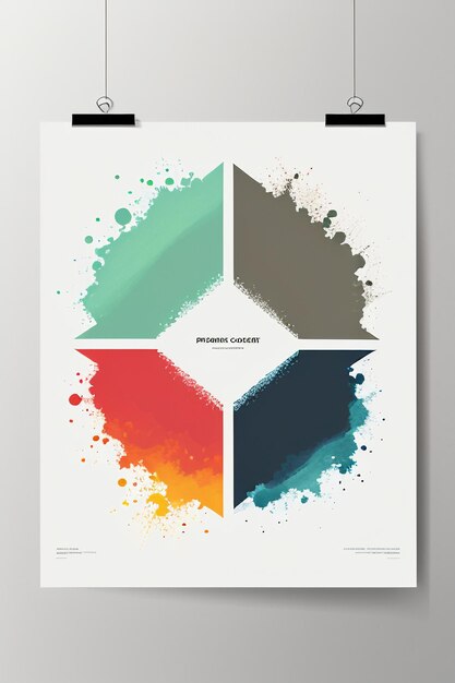 Minimalistische stijl moderne kunst creatie kleurovergang kleur behang achtergrond illustratie ontwerp