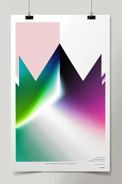 Foto minimalistische stijl moderne kunst creatie kleurovergang kleur behang achtergrond illustratie ontwerp