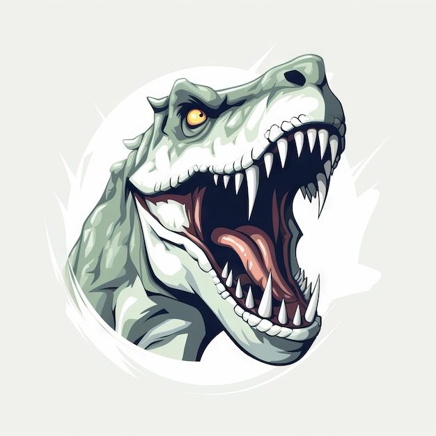 Minimalistische TRex Animation Asset AI gegenereerd