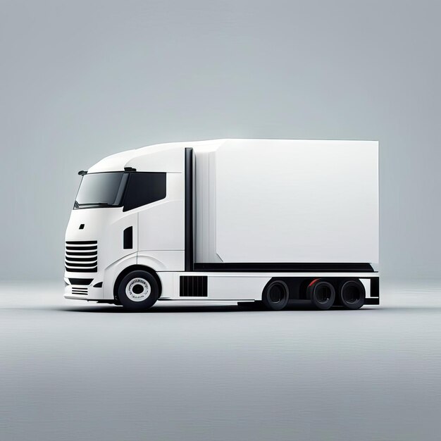 Foto minimalistische truck illustratie