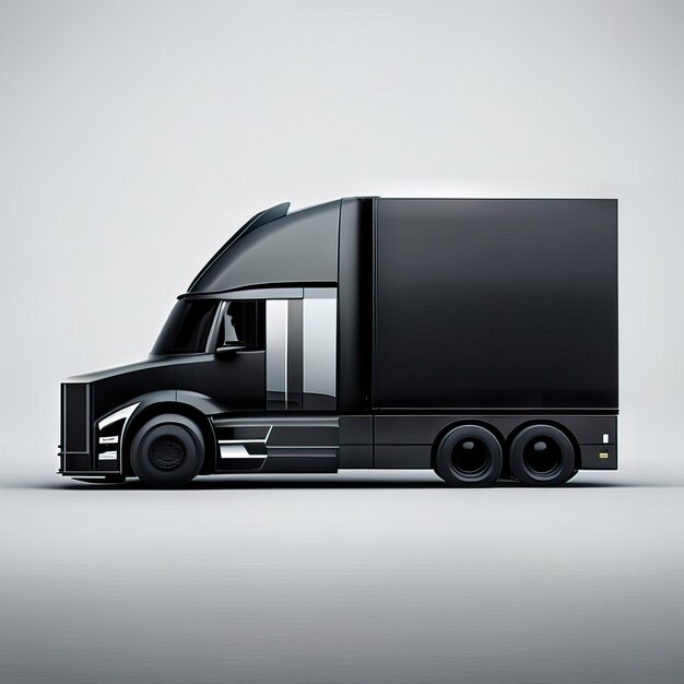 Minimalistische truck illustratie