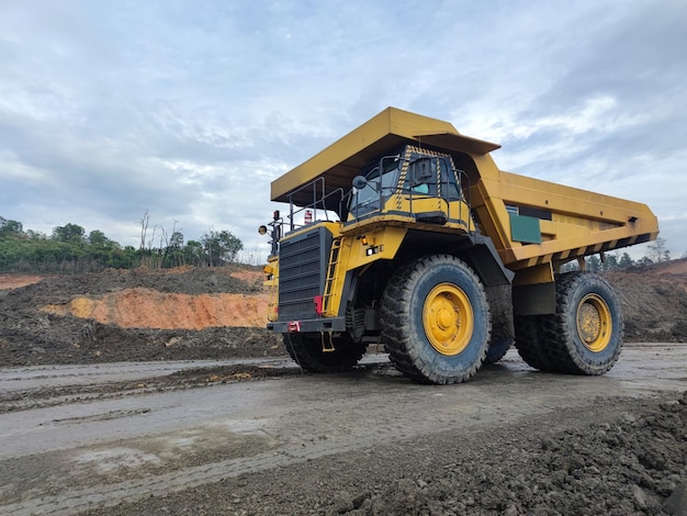 Mining activities, coal getting, hauling and loading at a coal\
mining project