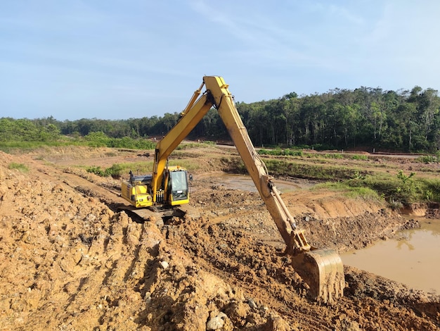 Mining activities, coal getting, hauling and loading at a coal\
mining project