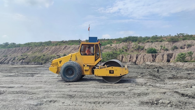 Mining activities, coal getting, hauling and loading at a coal mining project