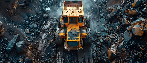 Photo mining aggregate with heavy machinery for construction purposes concept construction equipment aggregate mining heavy machinery site preparation infrastructure development