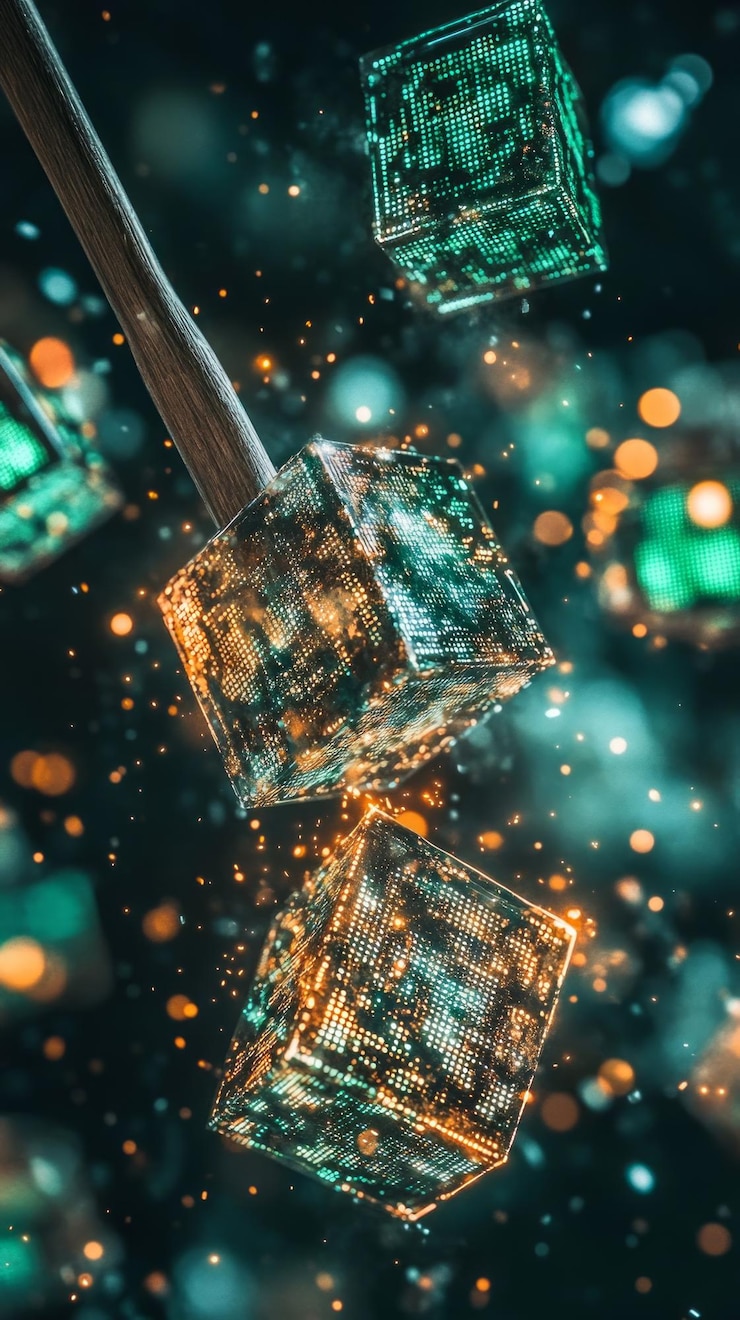 Photo mining the future blockchain and cryptocurrency