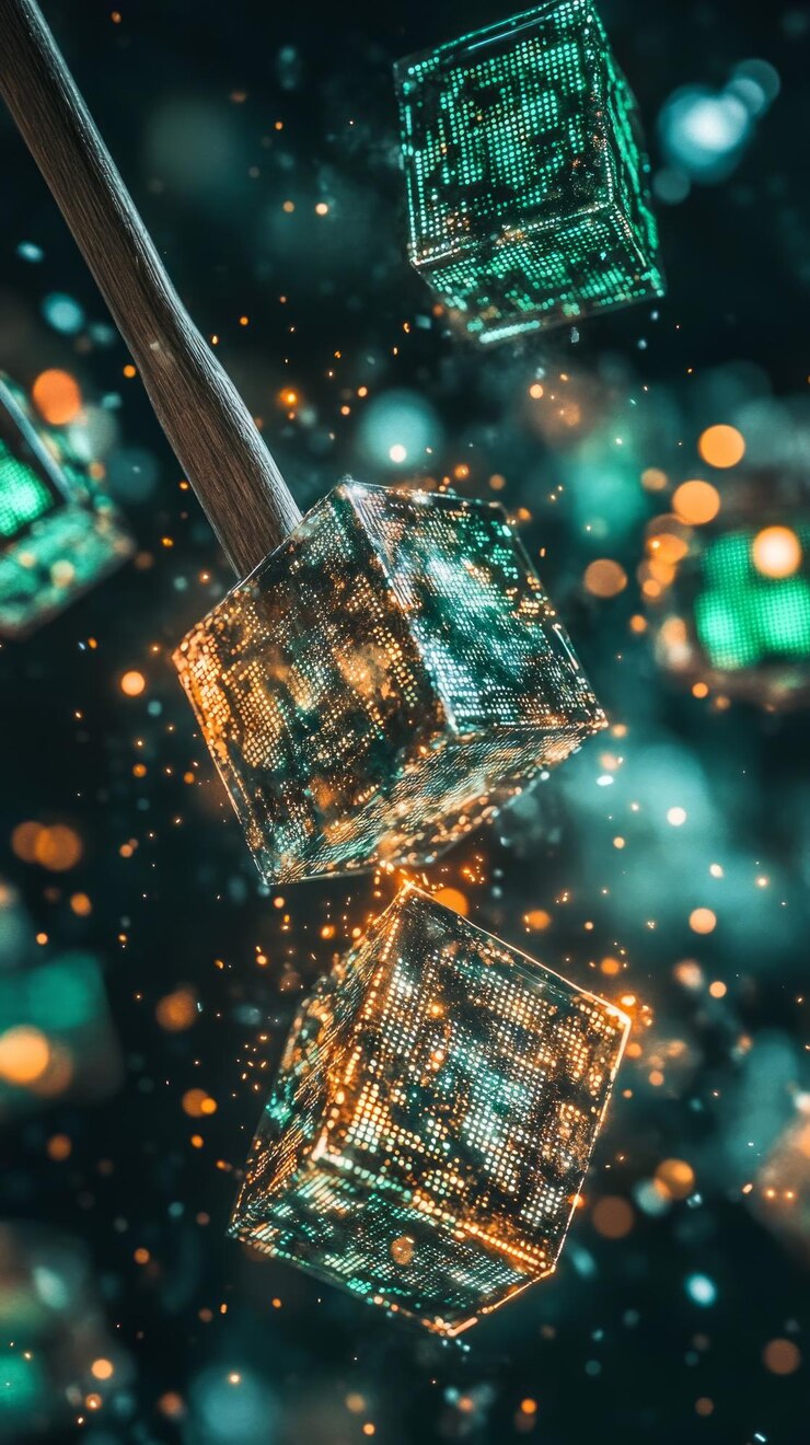 Photo mining the future blockchain and cryptocurrency