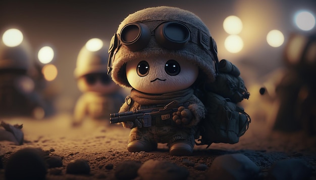 Premium Photo | A minion in the army ai generated ar