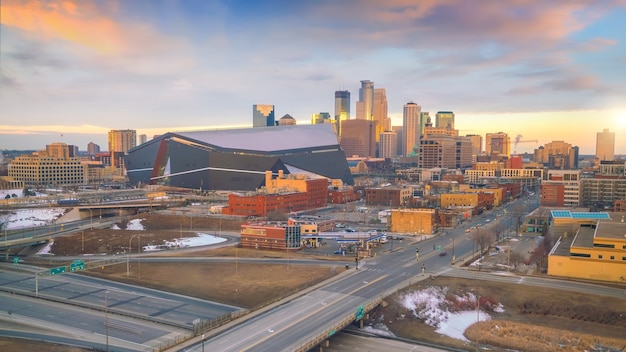 Minneapolis stad centrum skyline stadsgezicht van usa