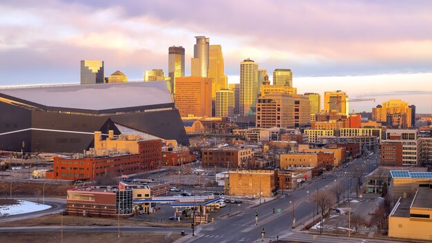 Minneapolis stad centrum skyline stadsgezicht van USA