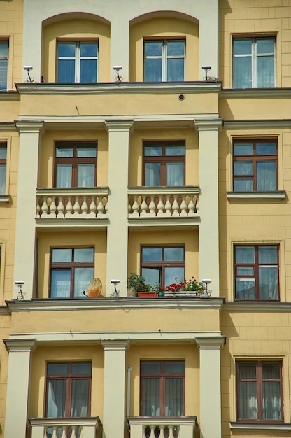 Minsk, Belarus.  Independence Avenue, Stalinist Empire style.